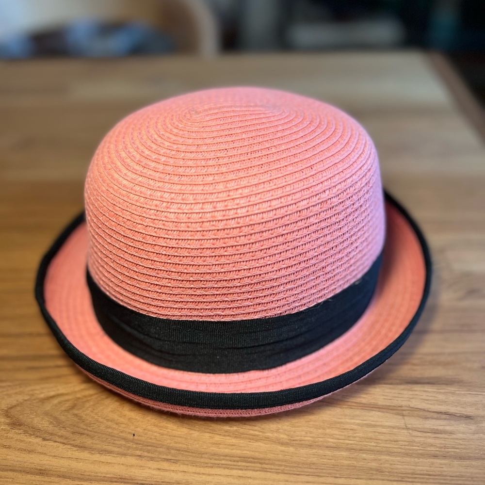 Pink and Black Hat